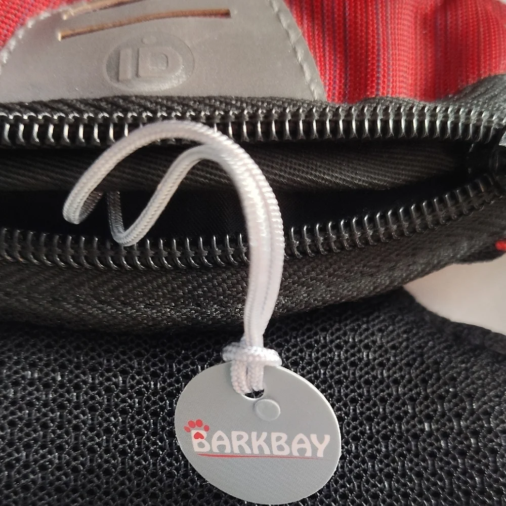 Barkbay Medium Red Dog No Pull Harness with Secure Fit